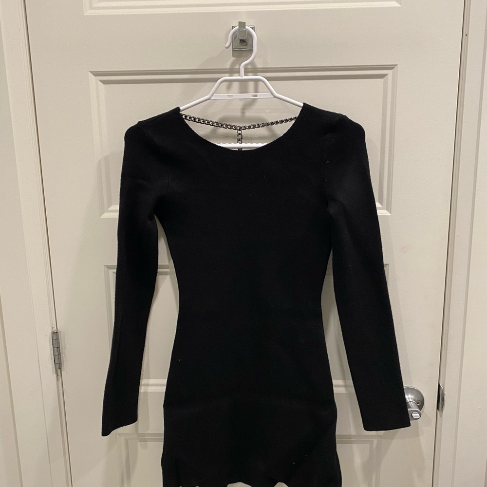 Zara elegance Black Sweater Dress